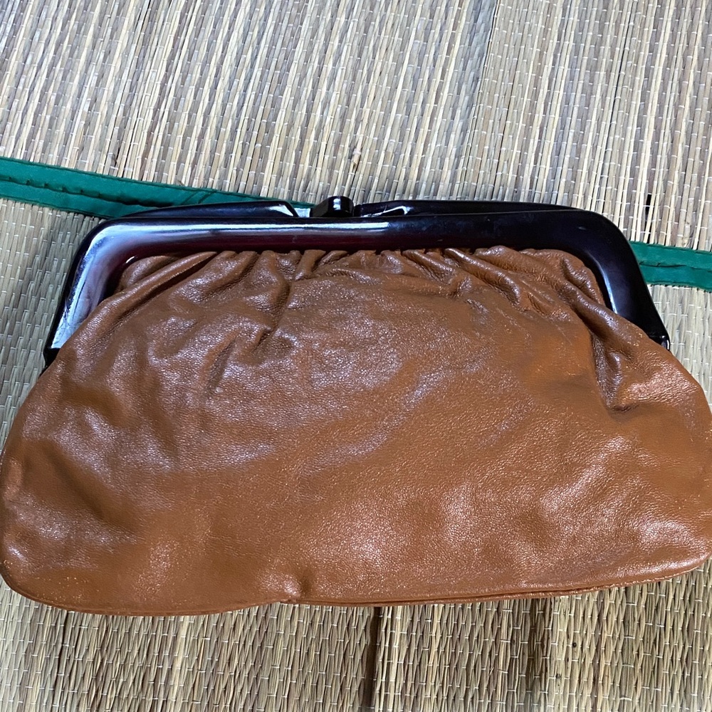 Made in Italy Brown Clutch Bag